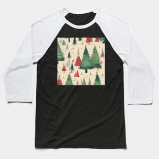 Ykomow Christmas Trees Womens Holiday Pine Tree Xmas Graphic Tees Christmas Family Baseball T-Shirt